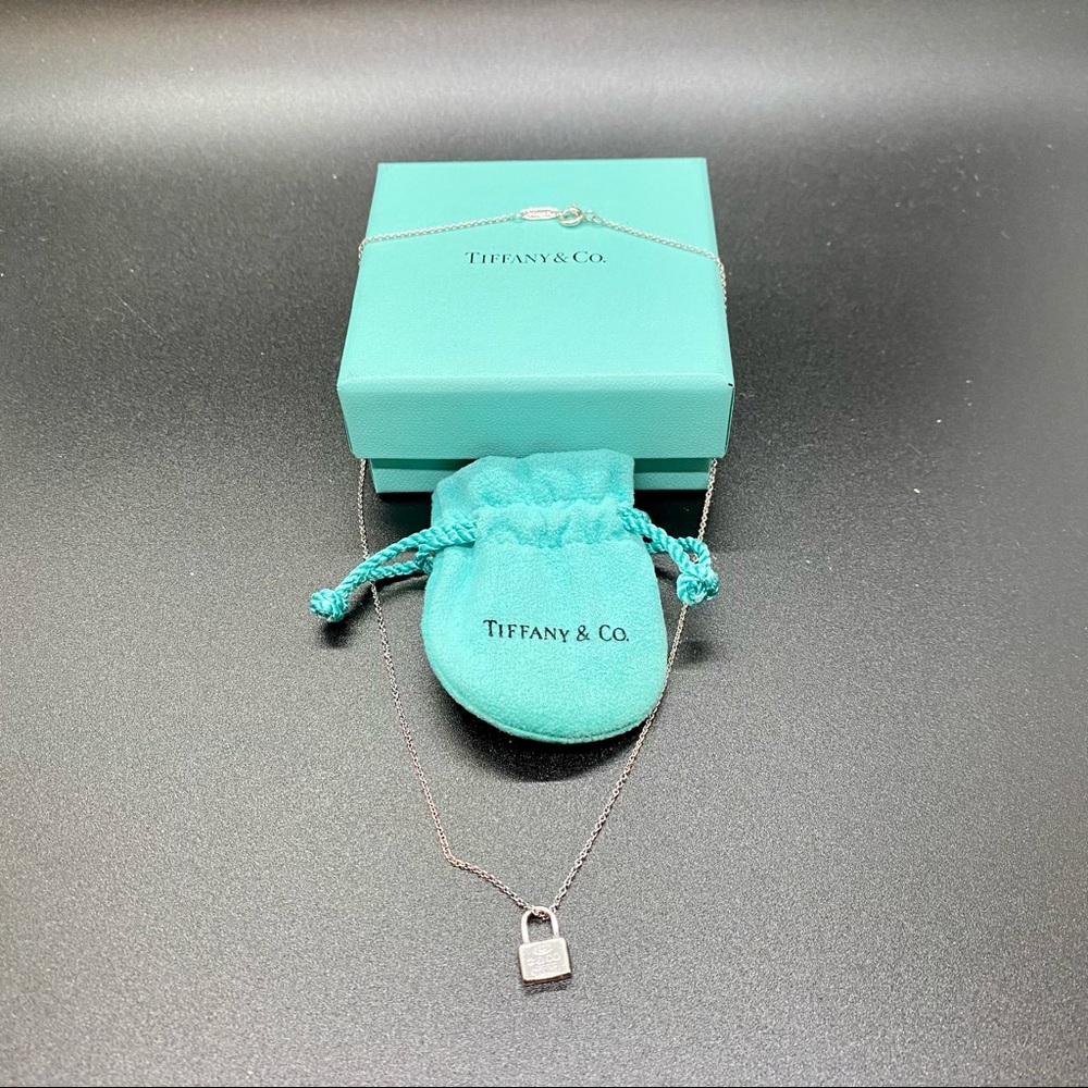 TIFFANY & CO NECKLACE WITH LOCK CHA…